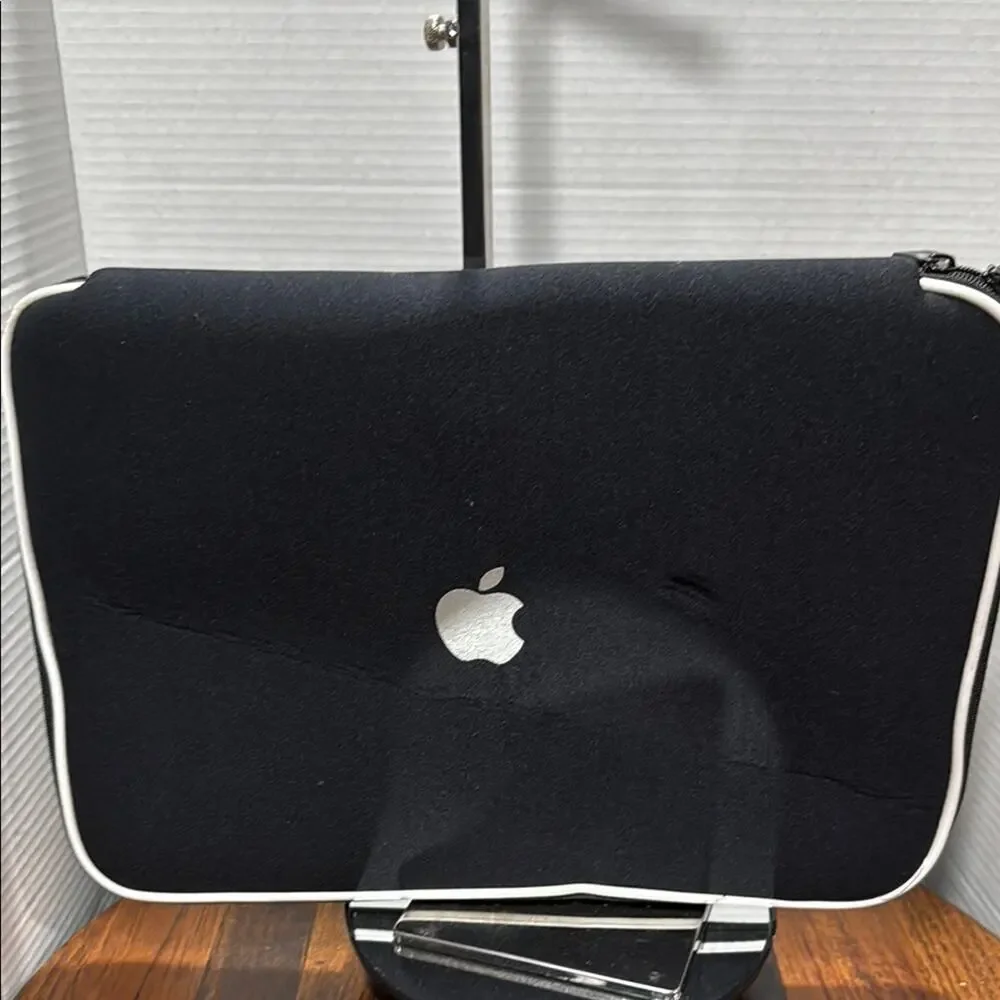 Apple Black and White Laptop Sleeve